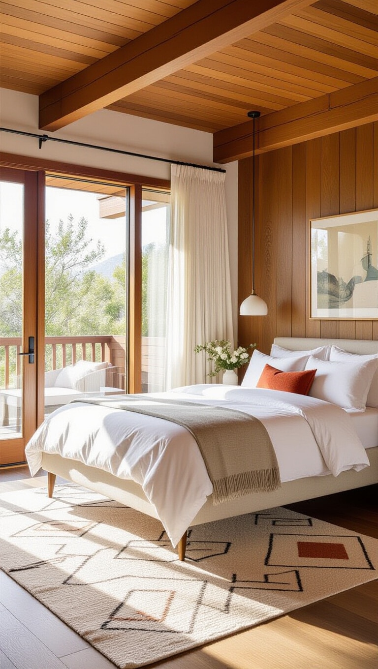 Mid-Century Modern Clean Girl Bedroom