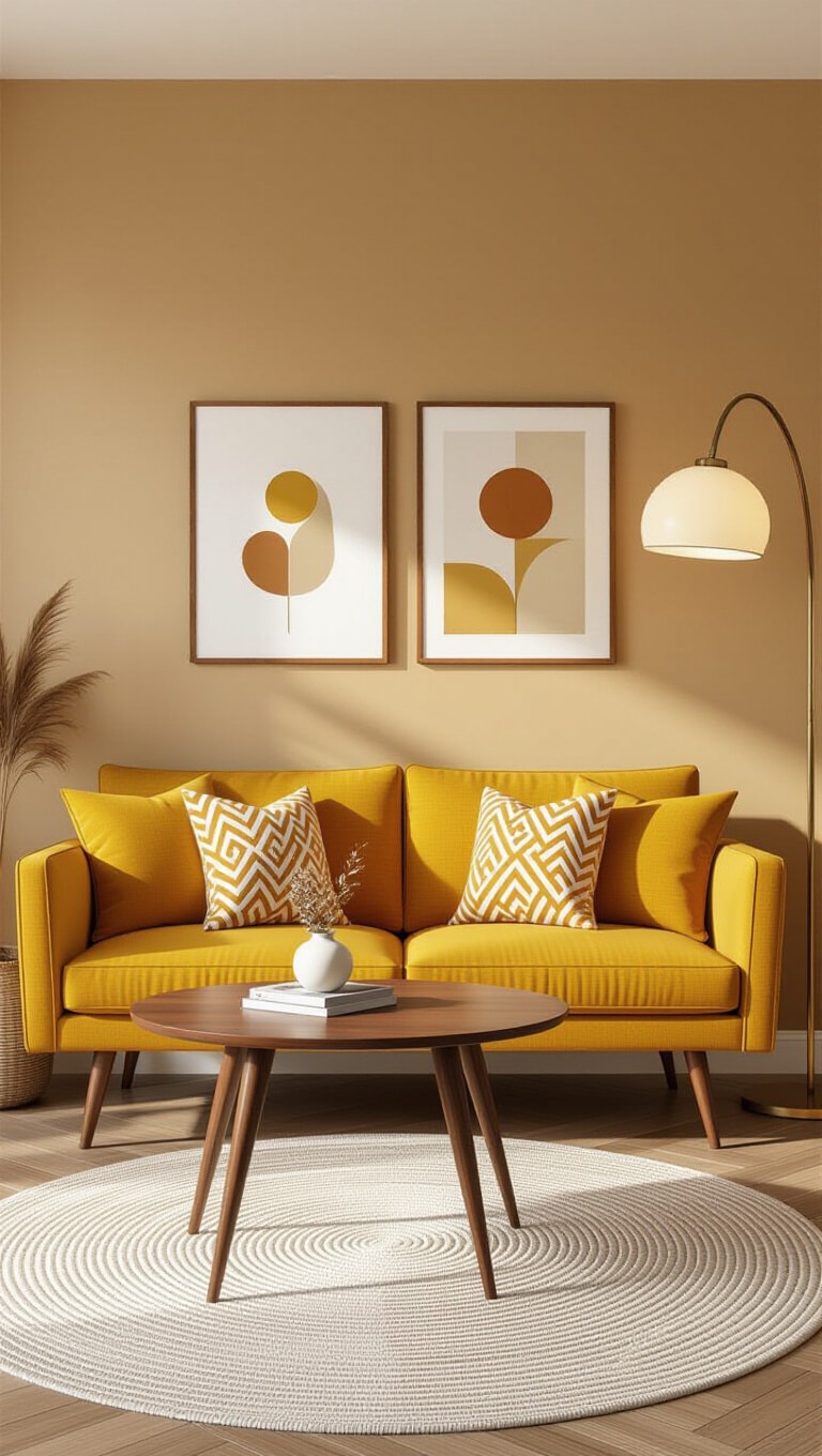 Mid-Century Modern Compact Living Room