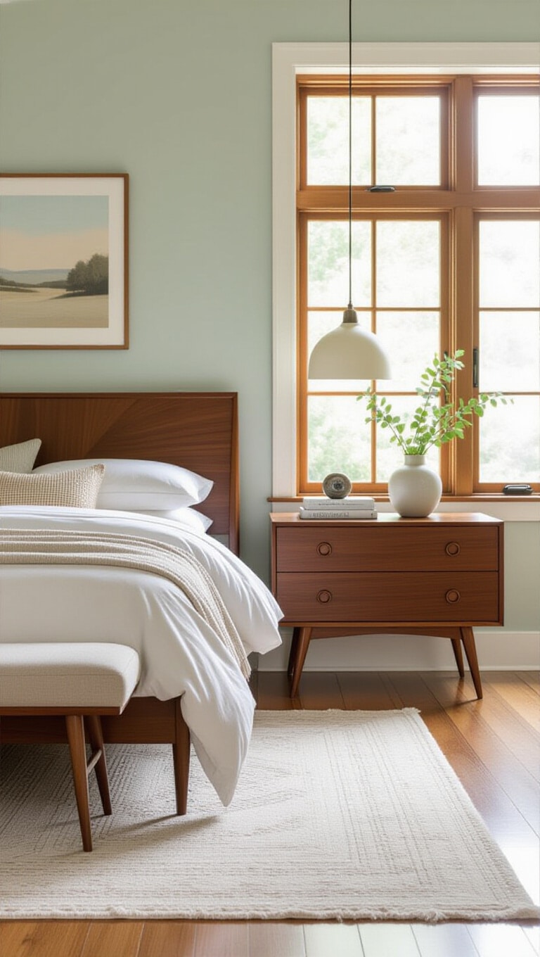 Mid-Century Modern Dark Wood Haven