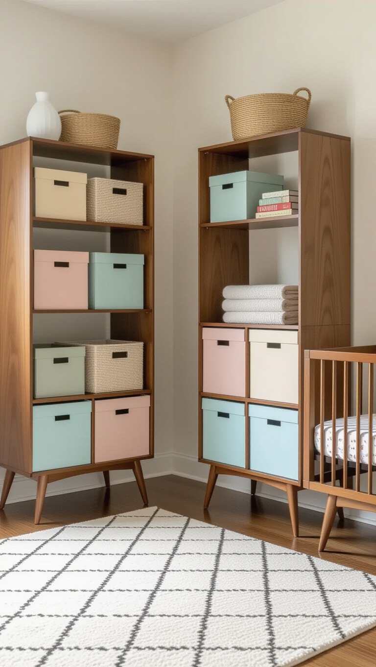 Mid-Century Modern Nursery Organization