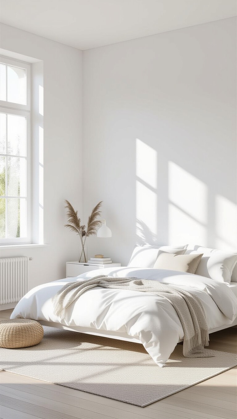 Minimalist Crisp White Walls