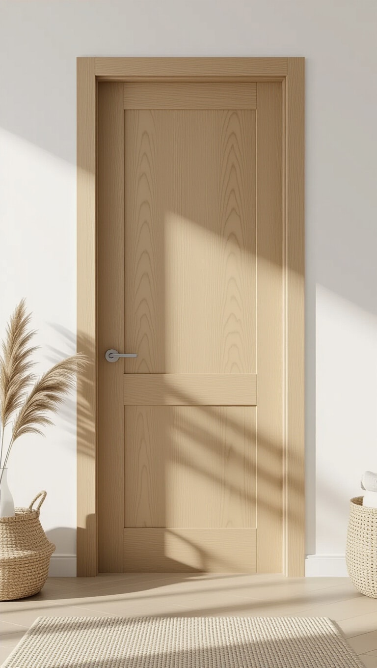 Minimalist Flush Wooden Door