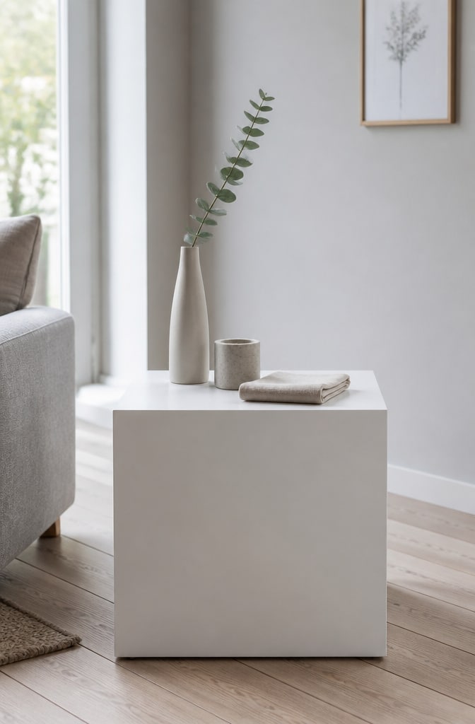 Minimalist Scandinavian Side Table Style