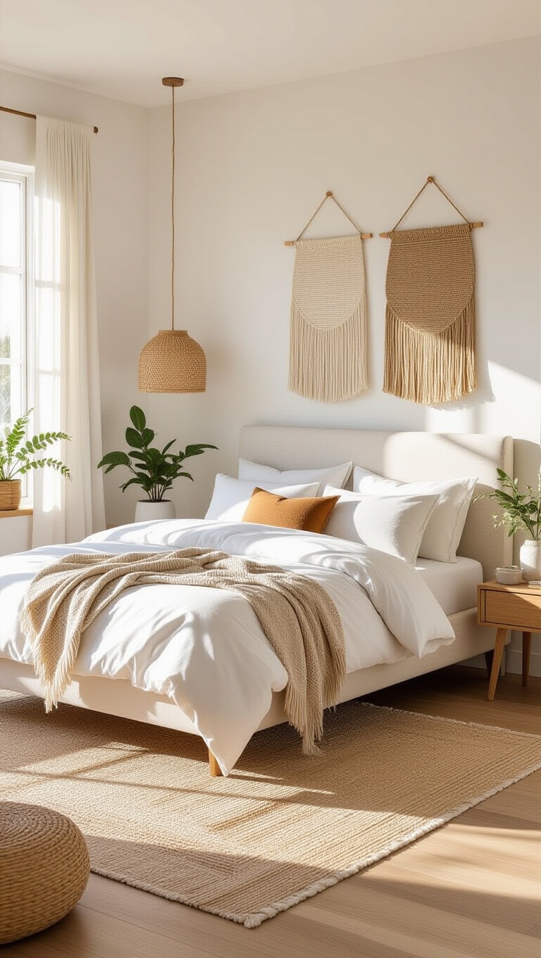 Modern Boho Chic Clean Girl Bedroom