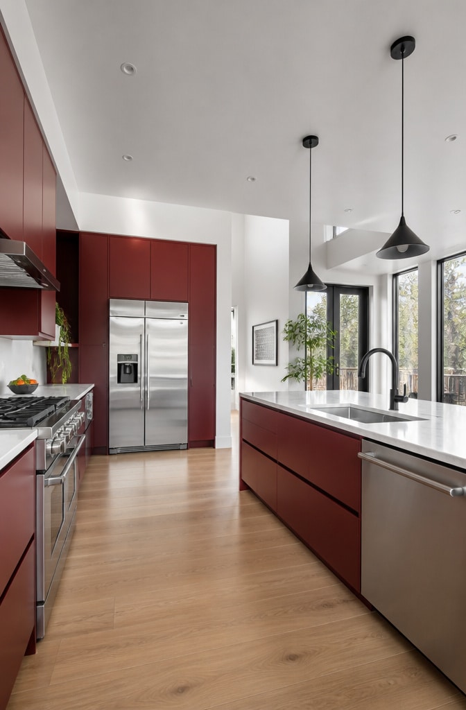 15 Stunning Dark Red Kitchen Ideas to Transform Your Culinary Space