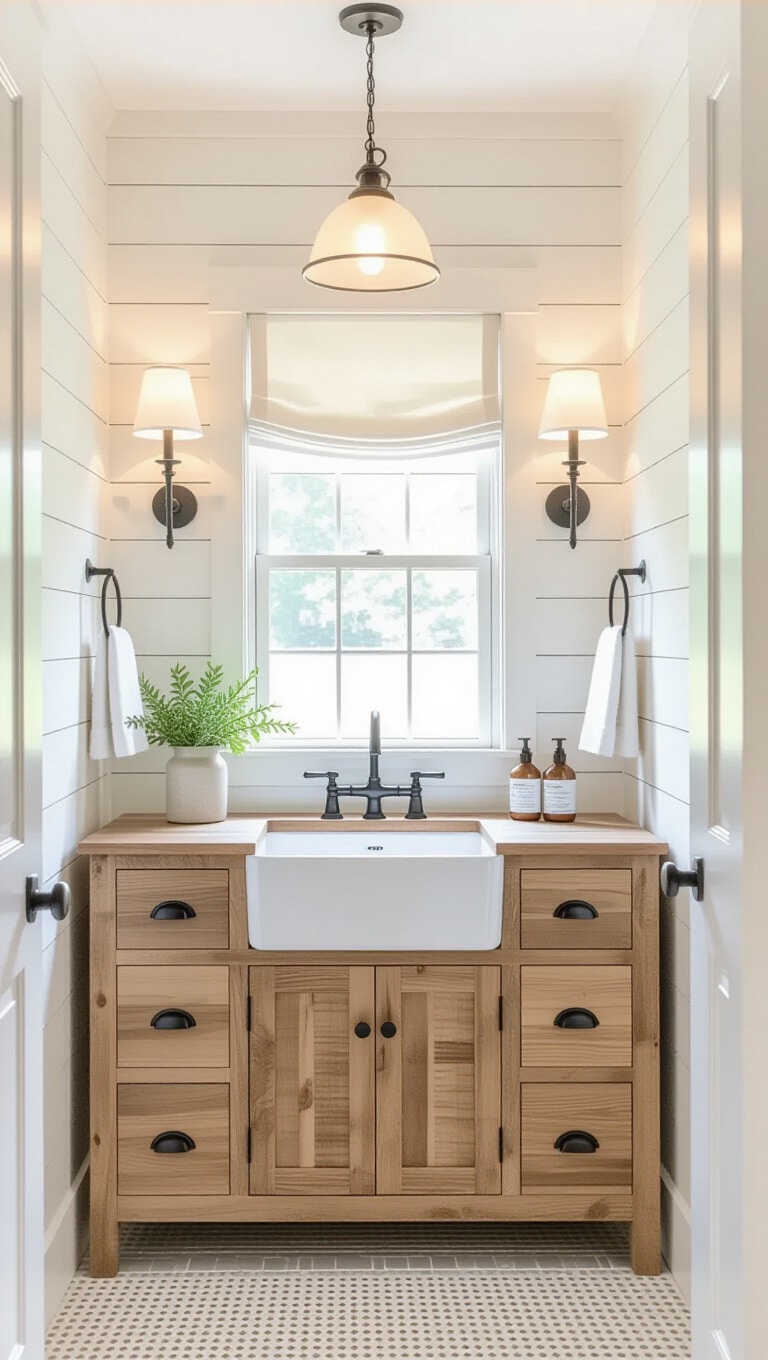 Modern Farmhouse Guest Bathroom