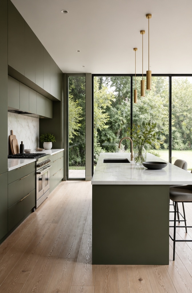 12 Stunning Olive Green Kitchen Cabinets Ideas to Transform Your Space