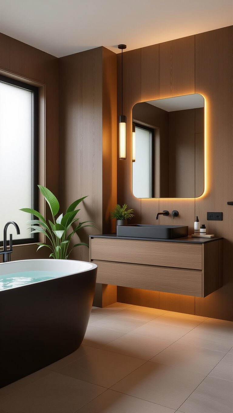 15 Stylish Black and Brown Bathroom Ideas for a Chic, Modern Upgrade