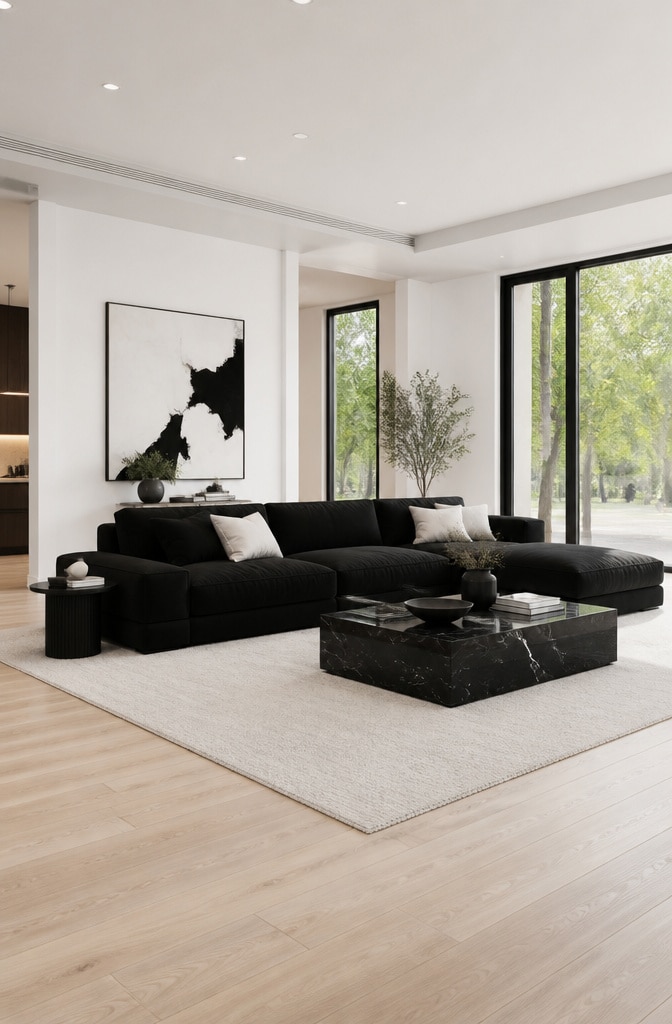 12 Stylish Black Sofa Living Room Decor Ideas to Transform Your Space
