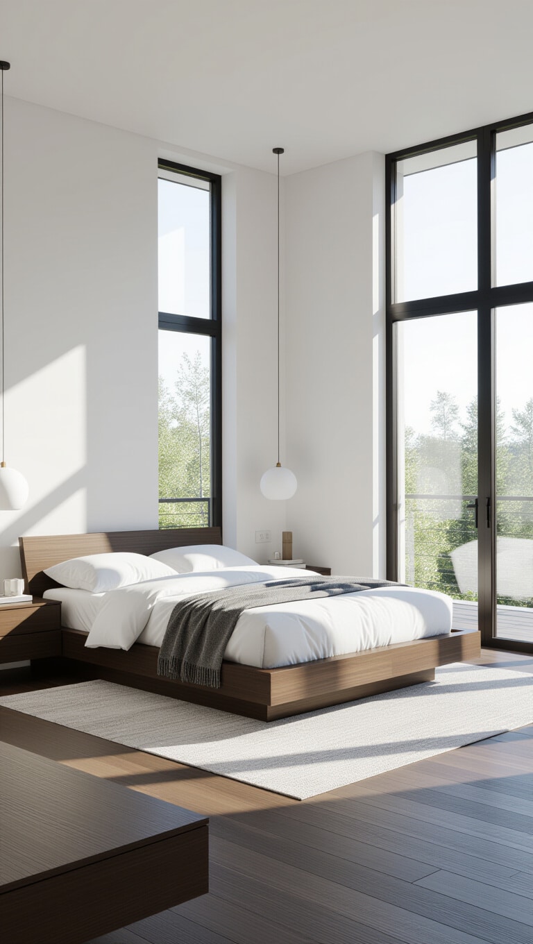 Modern Minimalist Dark Wood Retreat