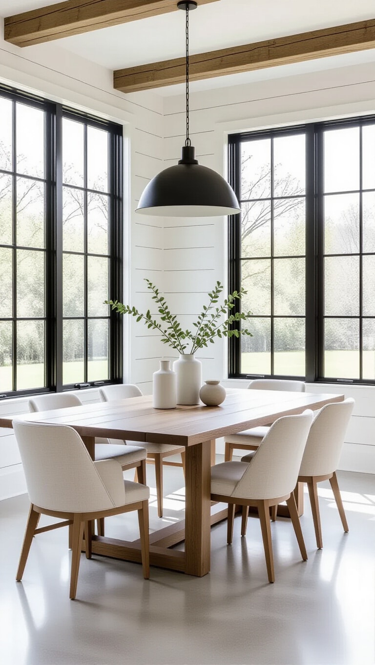 Modern Minimalist Farmhouse Dining Room