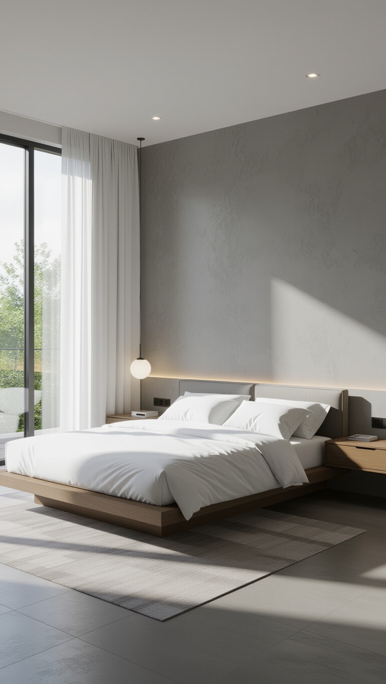 Modern Minimalist Men’s Bedroom