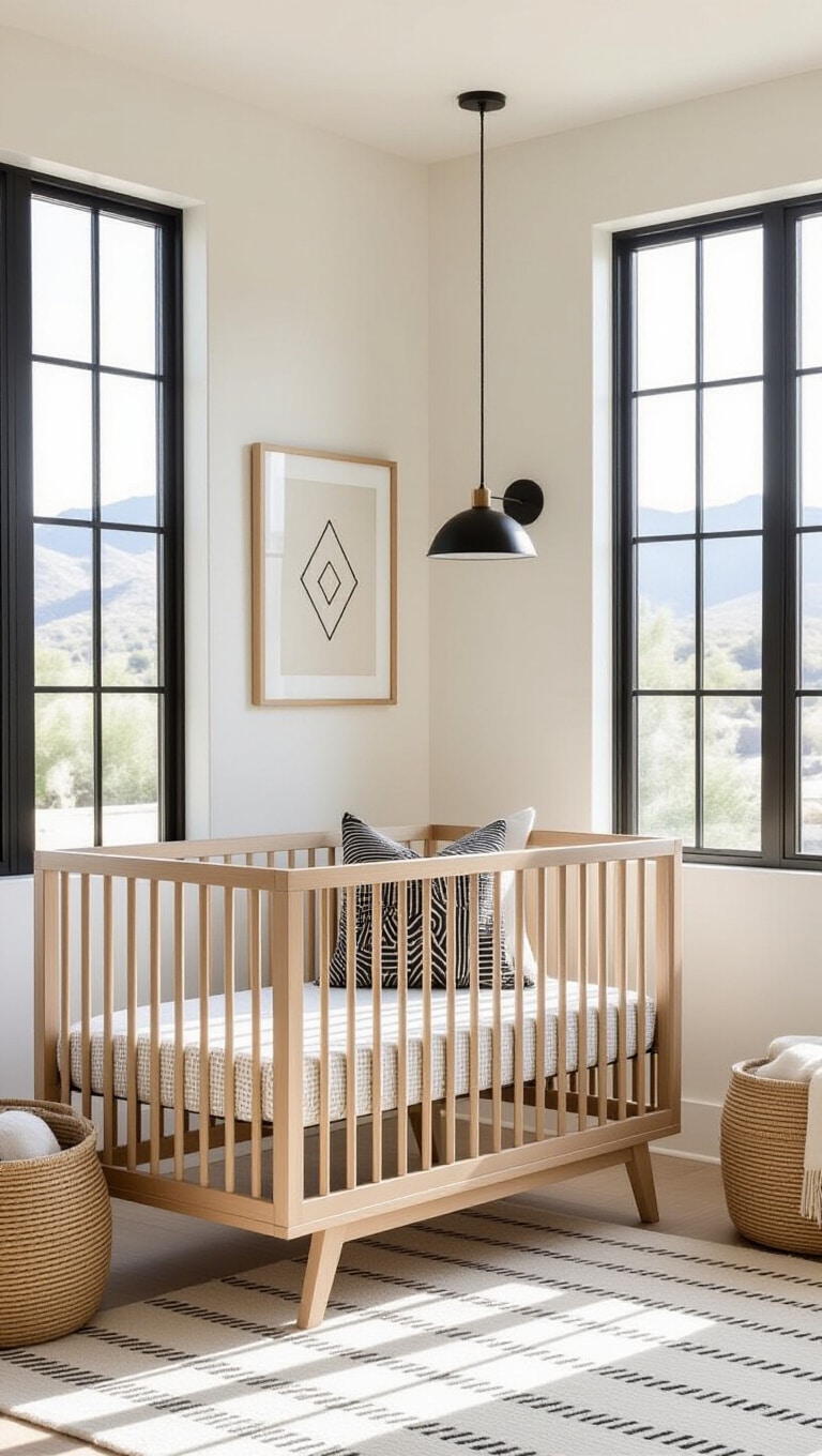 Modern Minimalist Western Nursery