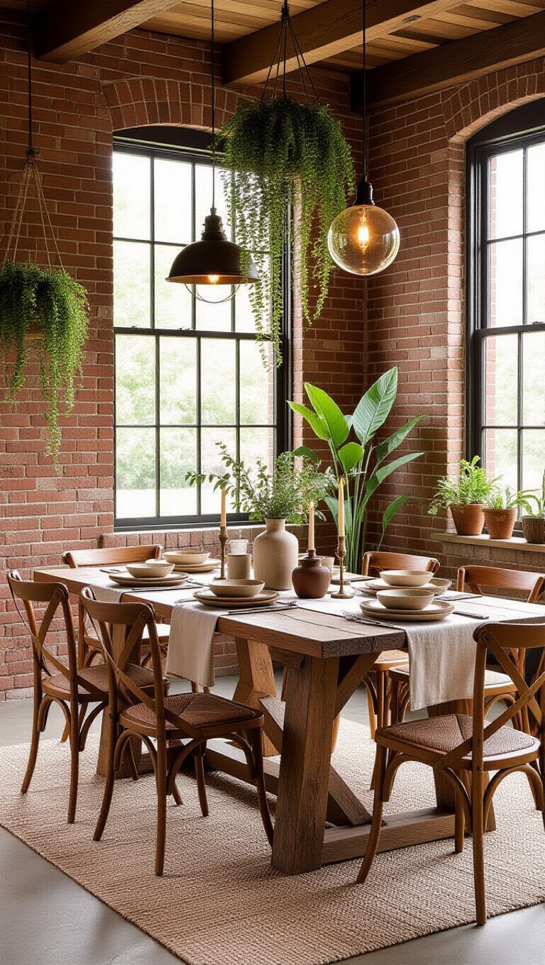 Modern Rustic Boho Dining Room