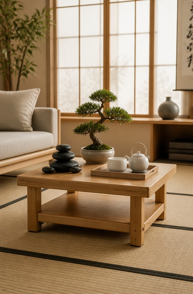 Modern Zen Side Table Arrangement