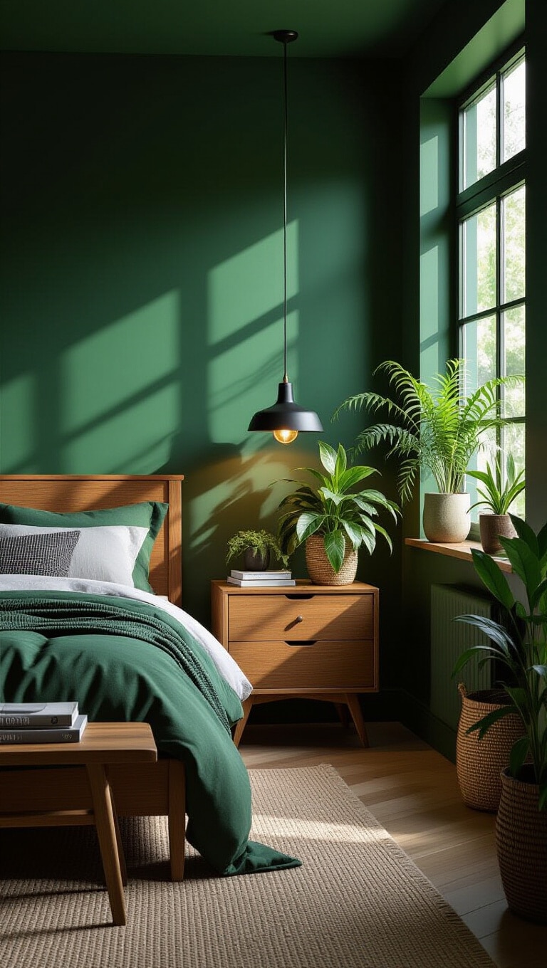 Moody Forest Green Retreat