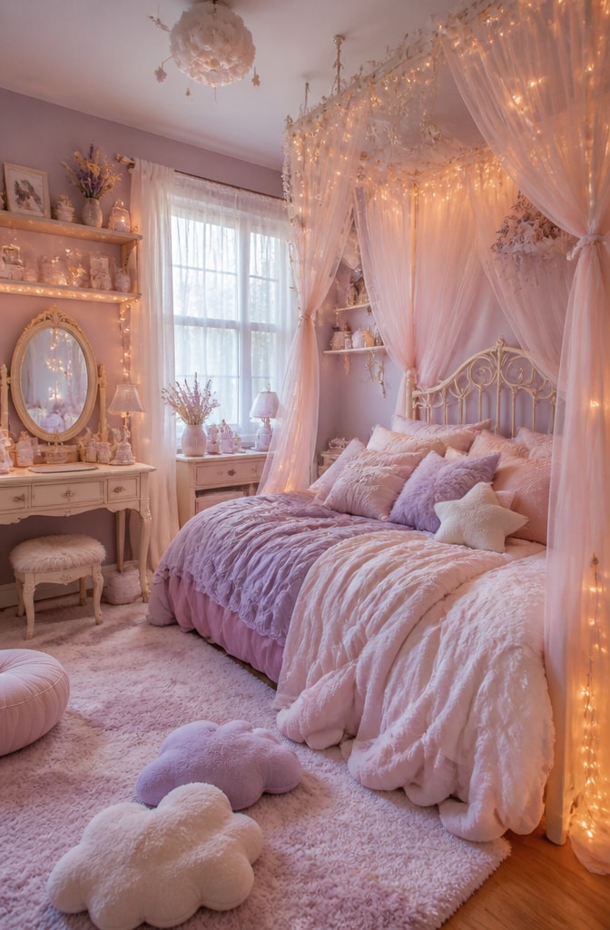Pastel Dreamy Fairycore Bedroom