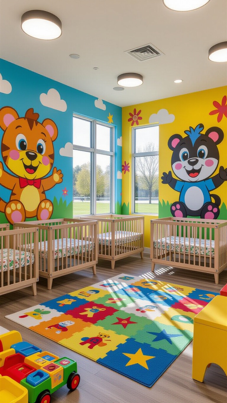 Playful Cartoon Character Nursery