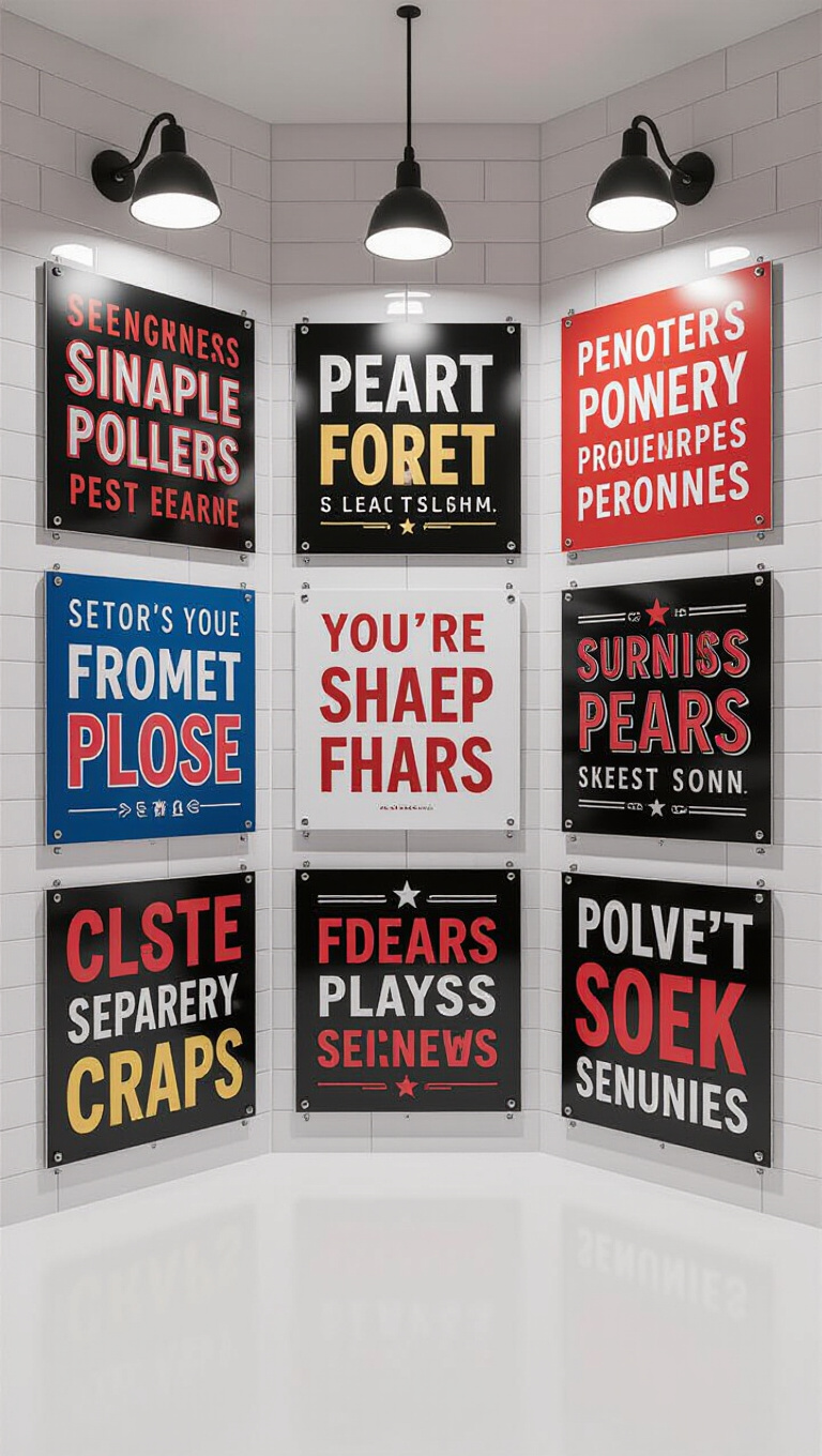Quirky Typography Prints