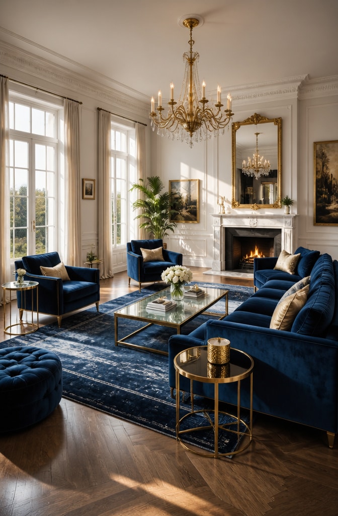 10 Stunning Blue and Gold Living Room Ideas to Elevate Your Space