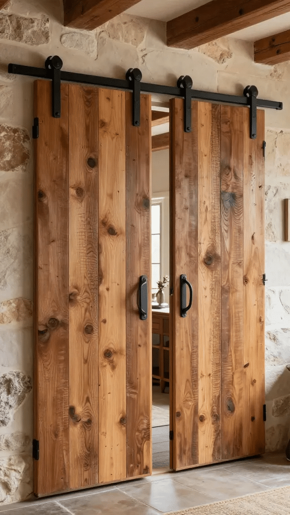 Rustic Barn Wood Sliding Door