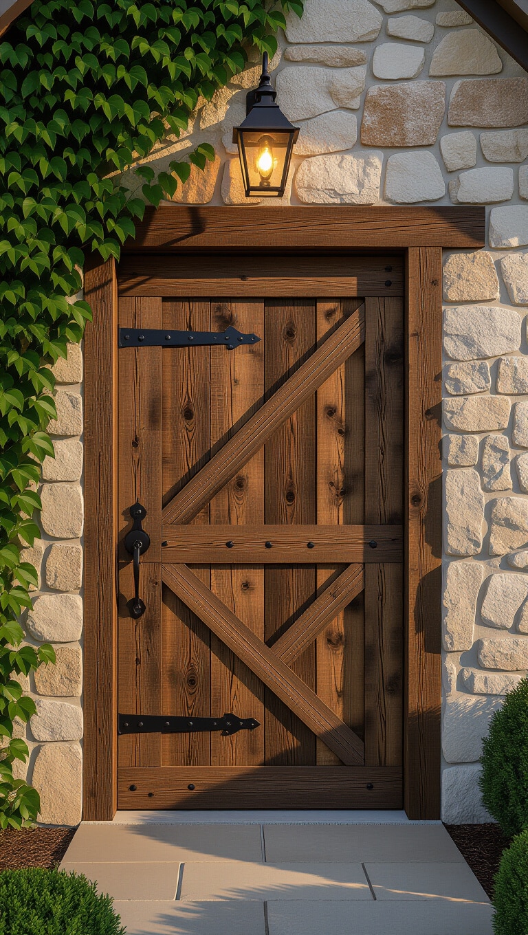 Rustic Barnwood Entrance Door