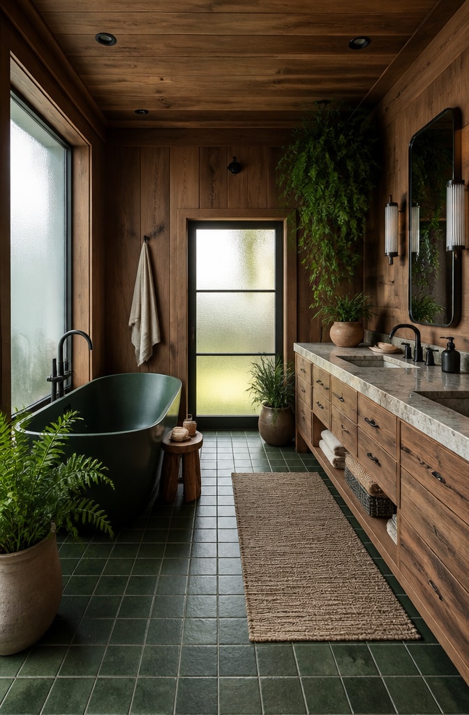 12 Stunning Brown and Green Bathroom Ideas to Transform Your Space