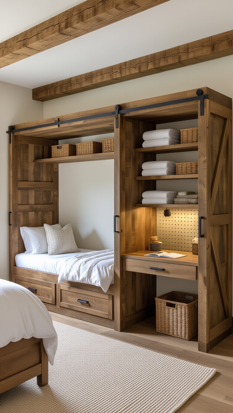 Rustic Farmhouse Foldaway Bedroom