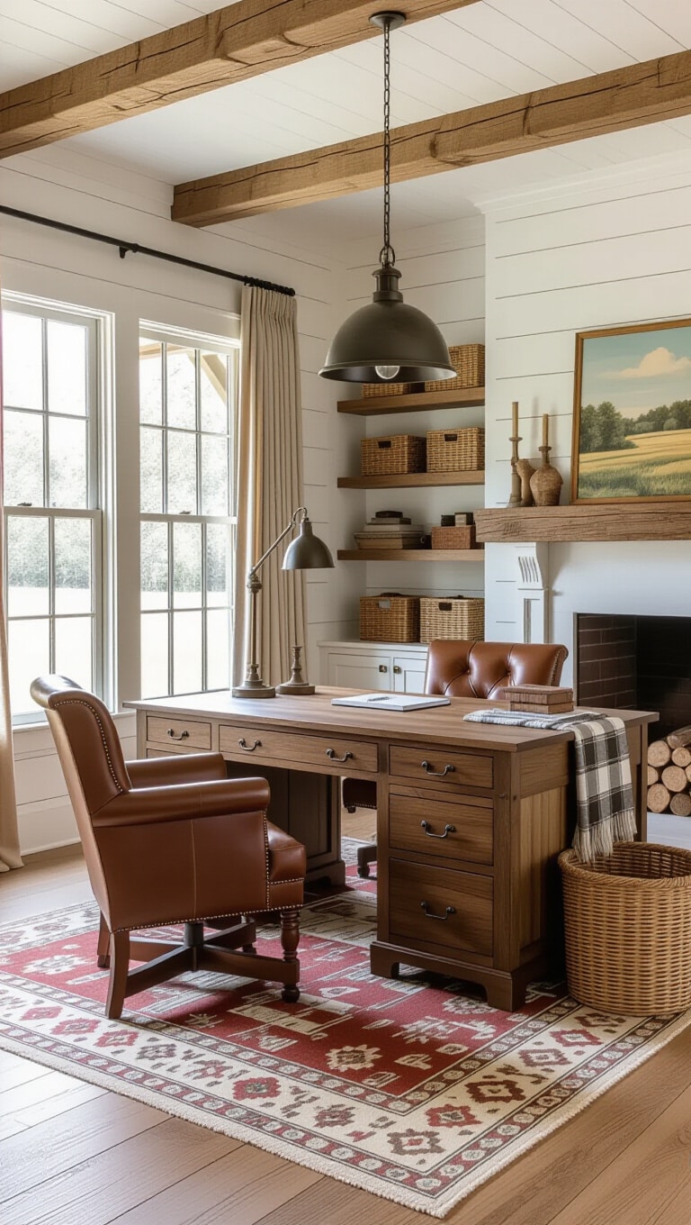 Rustic Farmhouse Home Office