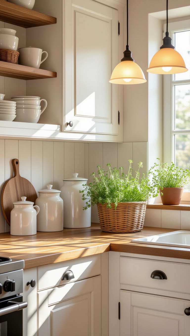 Rustic Farmhouse Kitchen Corner