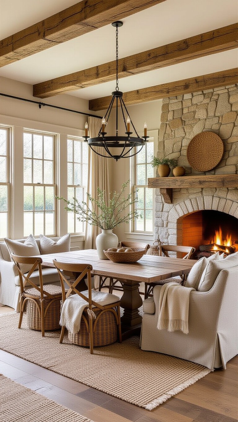 Rustic Farmhouse Living Space