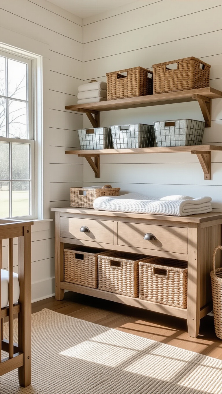 Rustic Farmhouse Nursery Organization
