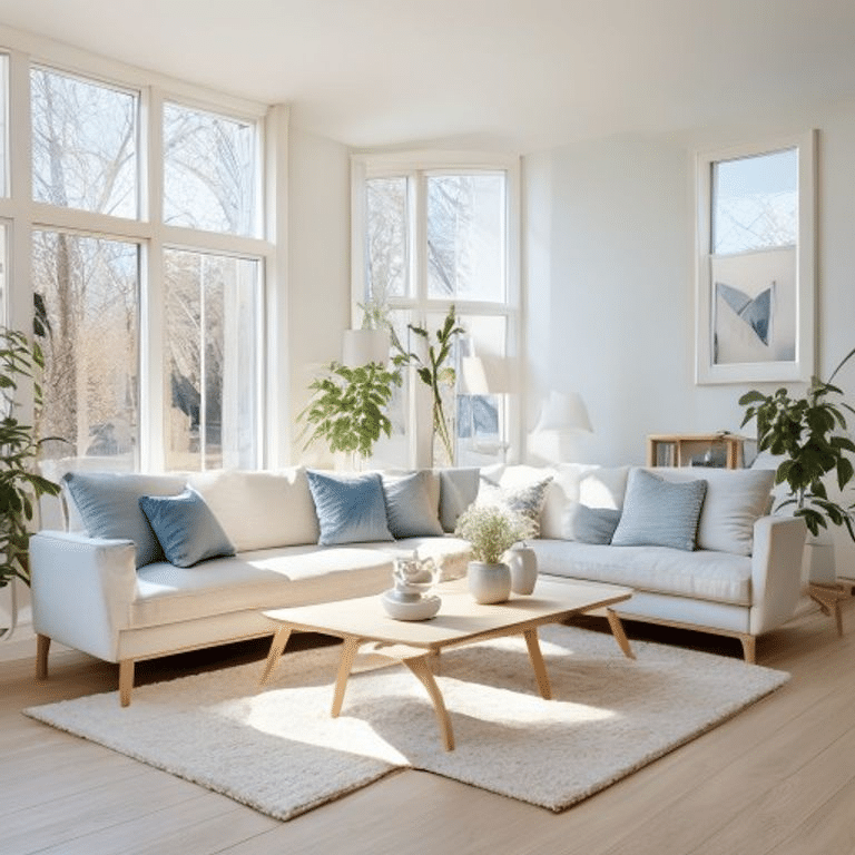 Scandinavian Blue and Beige Comfort