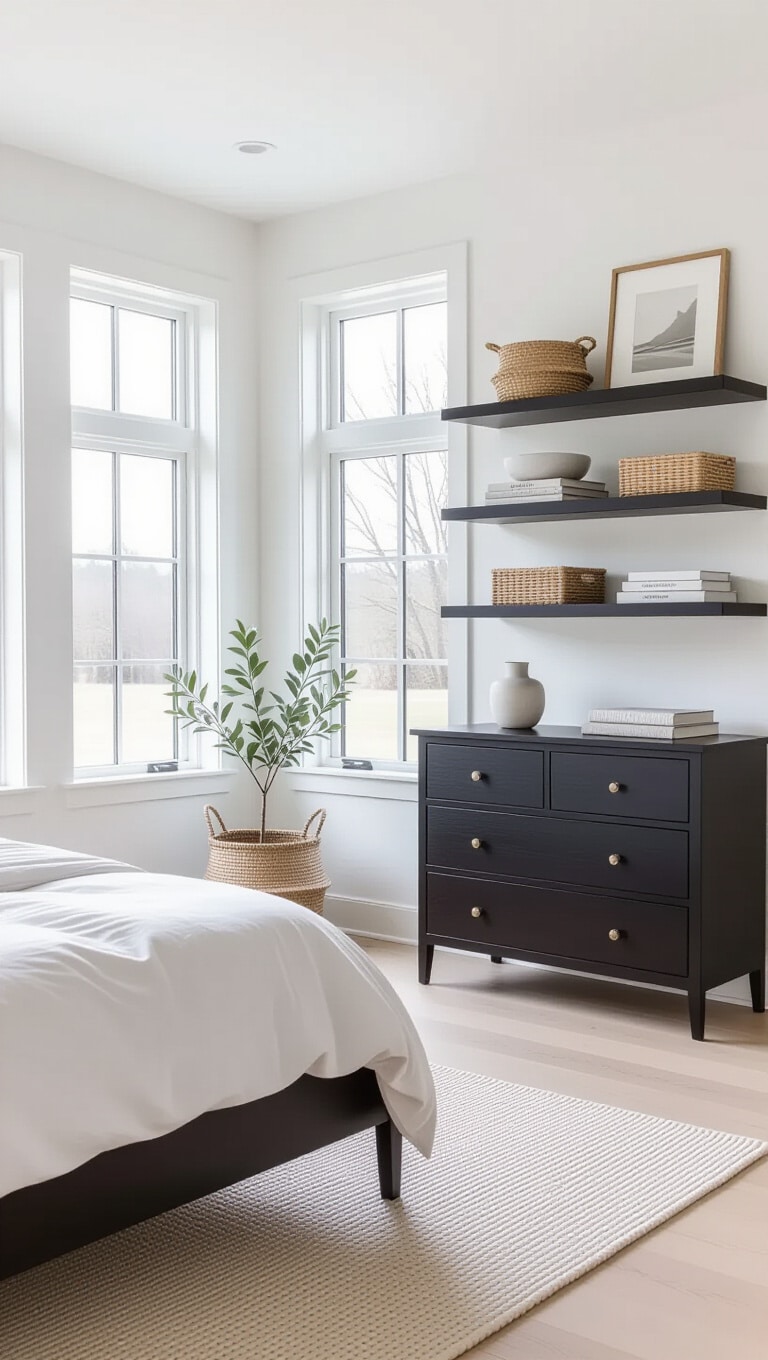 Scandinavian Dark Wood Serenity