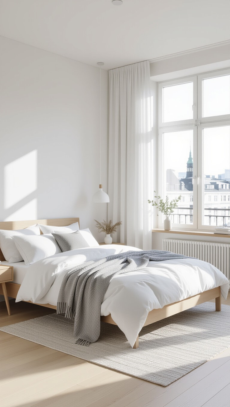 Scandinavian Downtown Bedroom Retreat