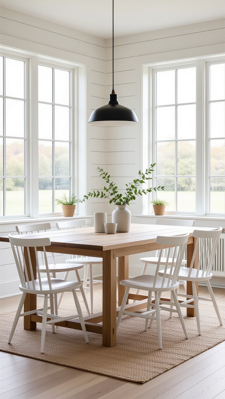 Scandinavian Farmhouse Dining Room