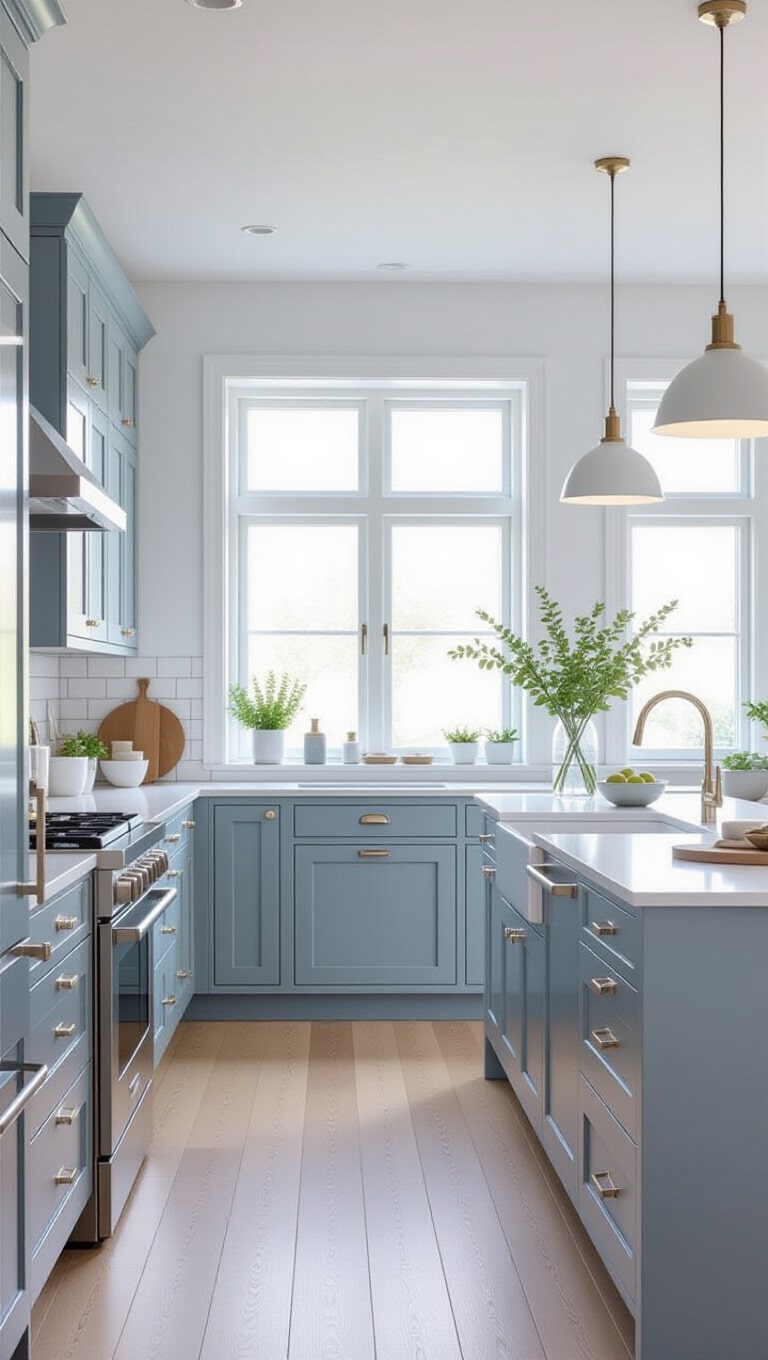 Scandinavian Grey Blue Kitchen Oasis