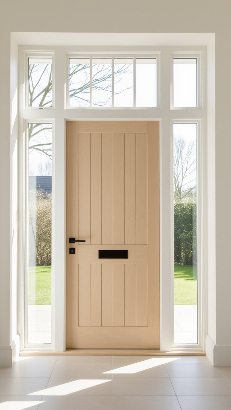 Scandinavian Light Wood Door