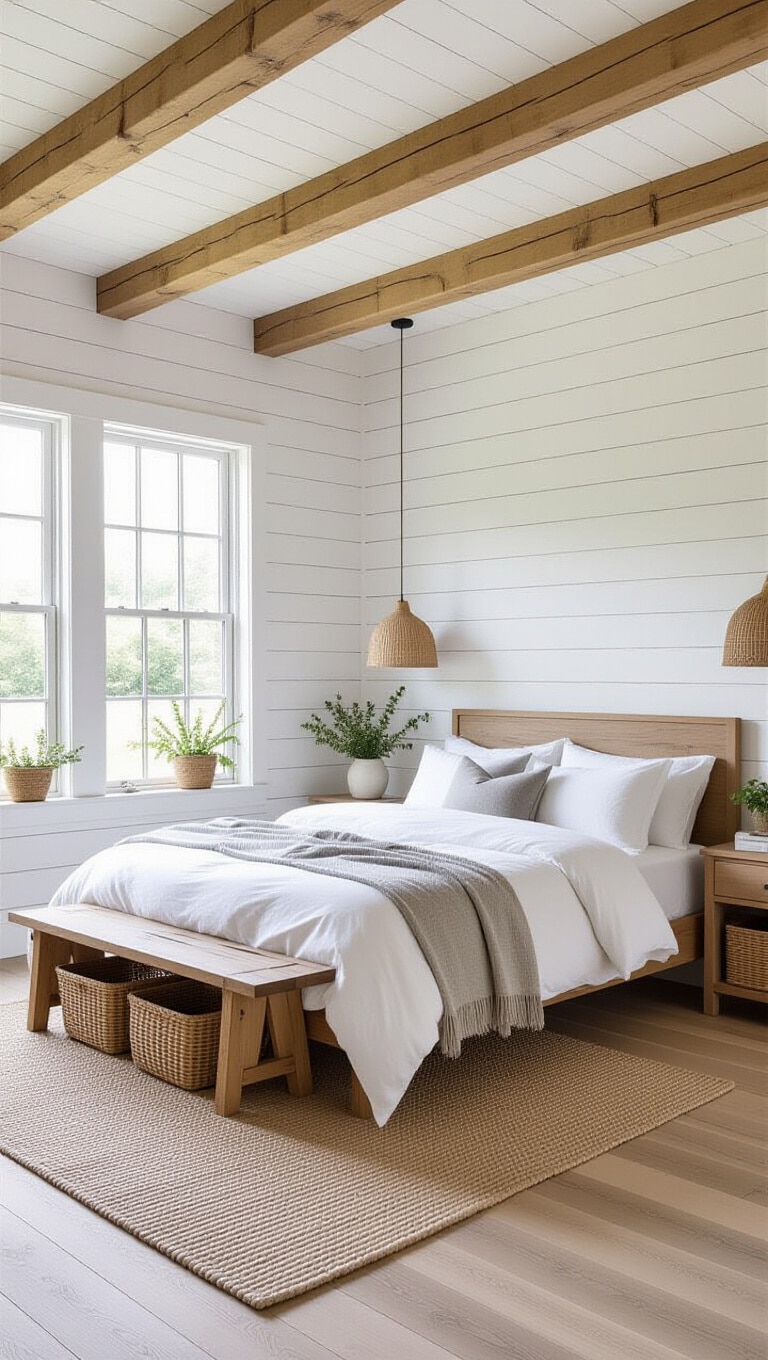 Scandinavian Rustic Farmhouse Bedroom