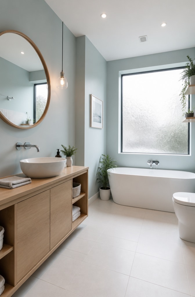 Scandinavian Simplicity Vessel Sink Bathroom