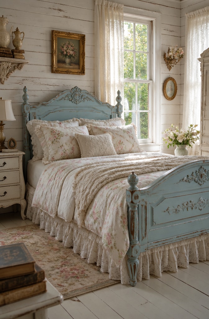 Shabby Chic Country Farmhouse Bedroom