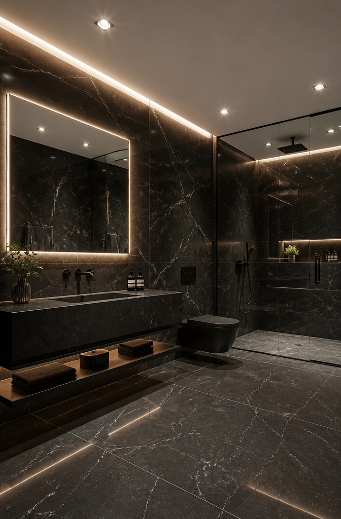 14 Stunning Black Marble Bathroom Ideas to Elevate Your Home Décor