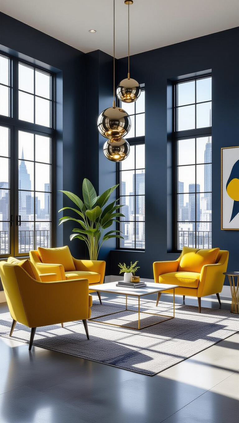 Sleek Urban Chic Living Space