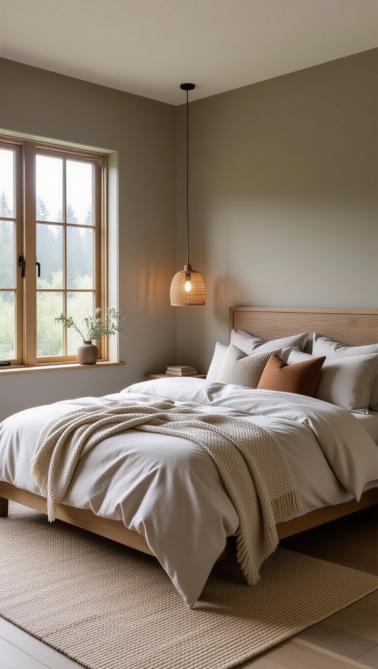 Soft Mushroom Gray Cozy Bedroom