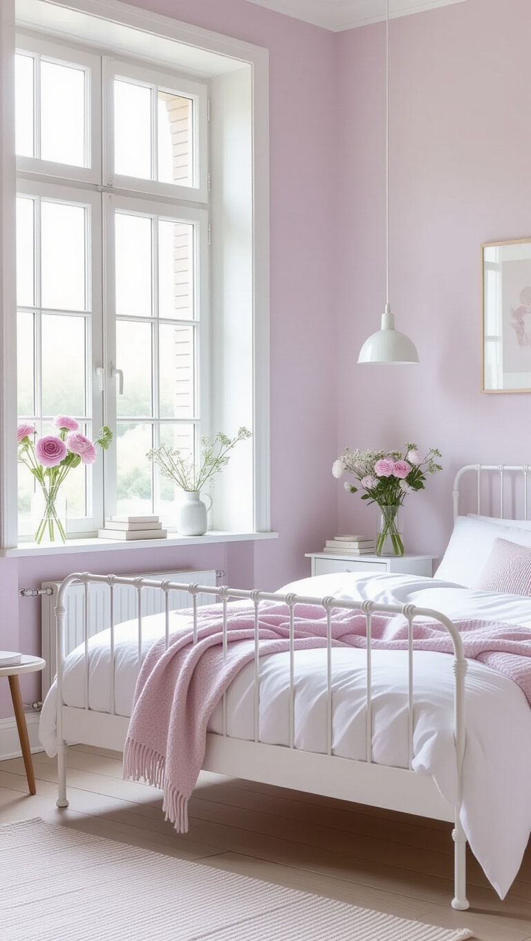 Soft Pastel Clean Girl Bedroom
