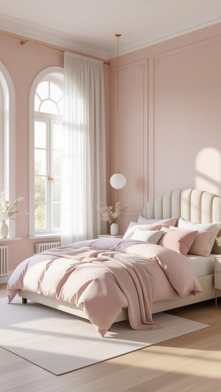 Soft Pastel Downtown Bedroom Oasis