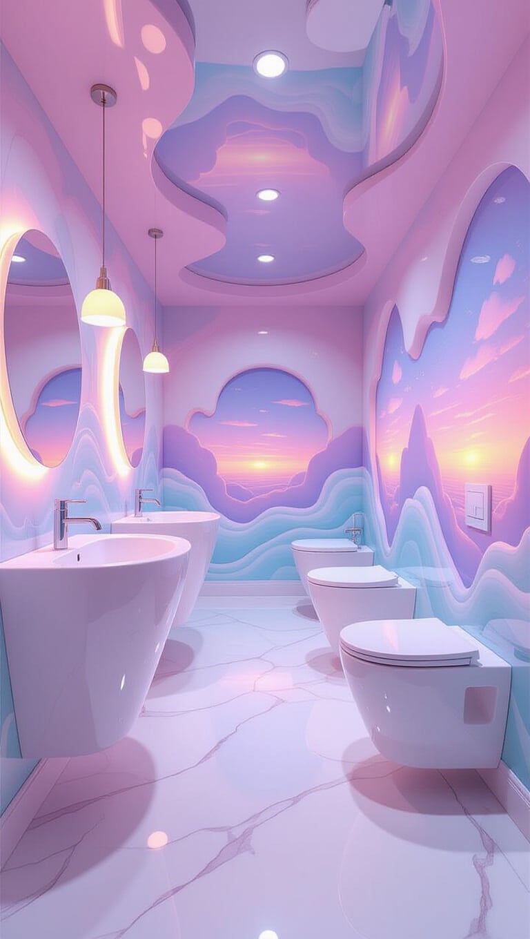 Surrealist Bathroom Fantasy Art