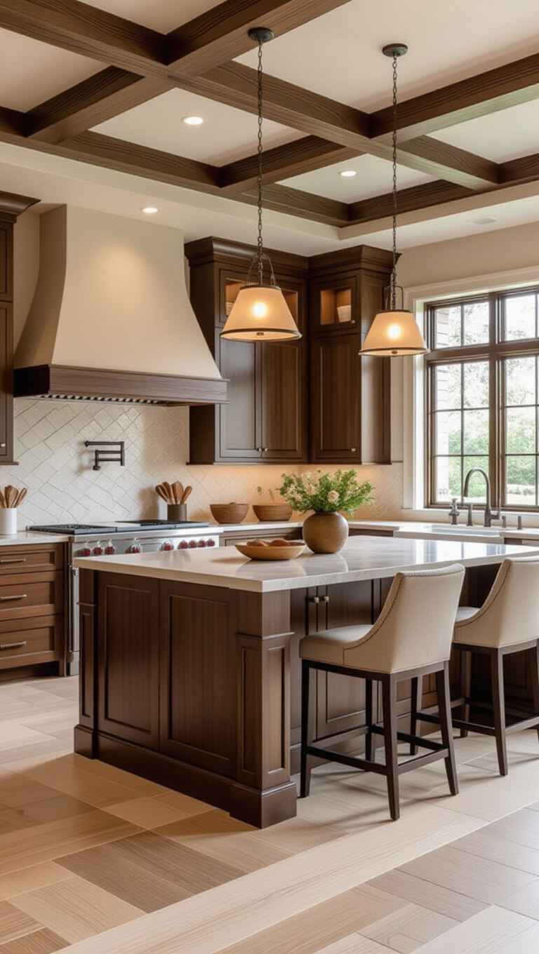 Transitional Brown Kitchen Style