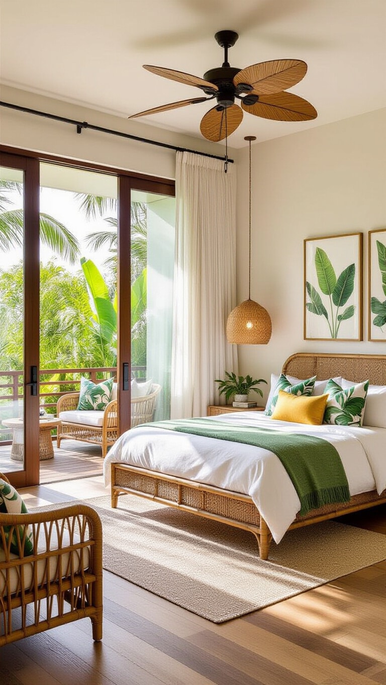 Tropical Modern Bedroom Oasis