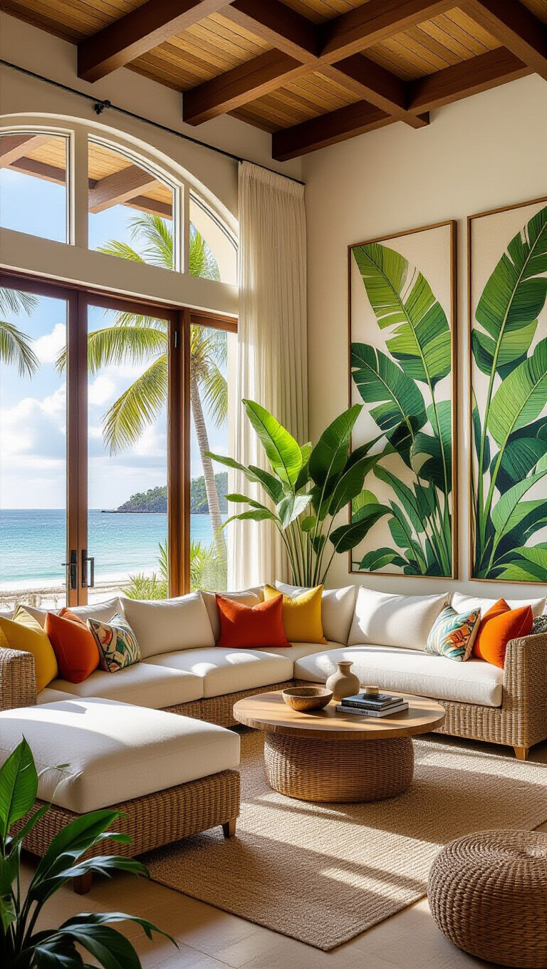 Tropical Paradise Living Room